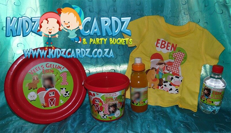 Red Farm Kids Party Personalized Supplies