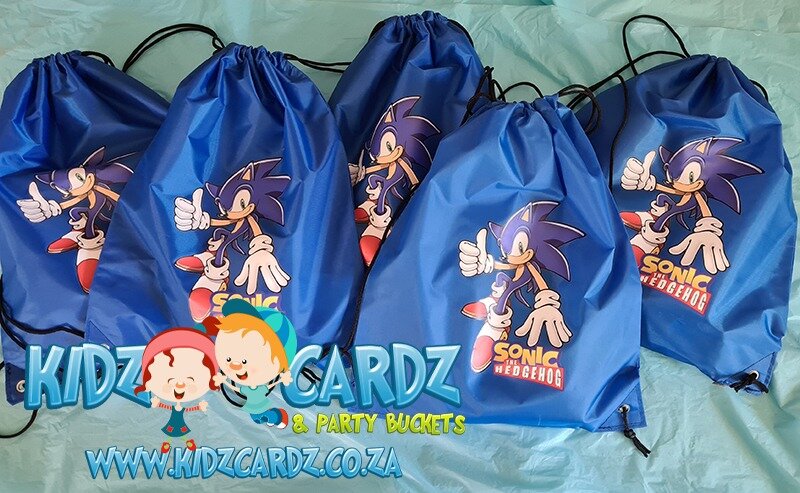 Sonic the Hedgehog Themed Drawstring Bags