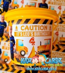 Construction Themed Party Bucket