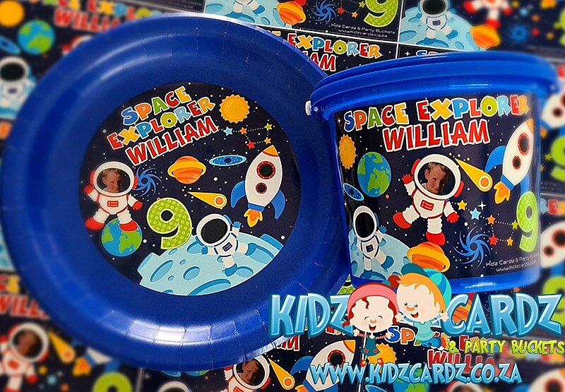 Space Explorer Party Theme Personalized Supplies