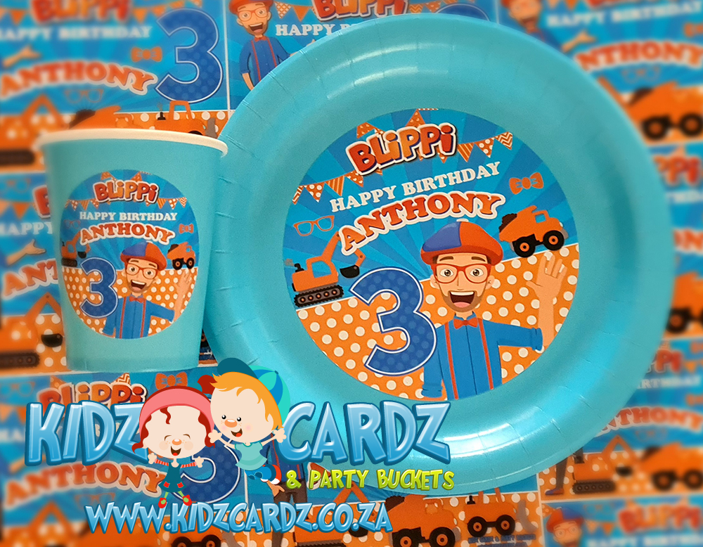 Themed Paper Plates Kidz Cardz Party Buckets