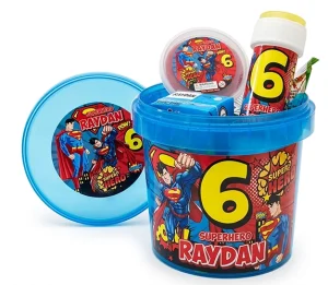 Superman Party buckets