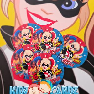 Harley Quinn Cup Cake Toppers