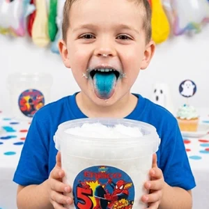 Ghost Colour Changing Candy Floss 1lt tubs – Custom Made – Any Theme available!